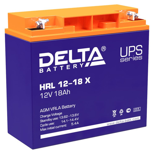 Аккумулятор Delta HRL 12-18 X