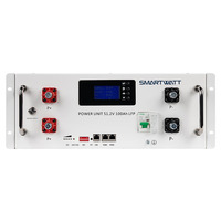 Накопитель литиевый SmartWatt POWER UNIT 5.12 кВт, 51.2 В, 100 Ач, LFP PRISM 16S1P, активная балансировка, белый