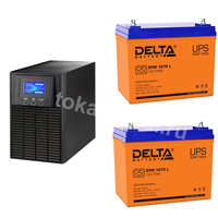 Комплект ИБП ELTENA E 1000LT + Аккумулятор Delta DTM 1275L*2шт