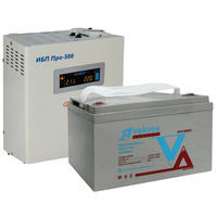 Комплект ИБП Энергия Pro 500 + Аккумулятор Vektor GPL 12-100
