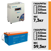 Комплект ИБП Энергия Pro-500 12V + АКБ Энергия GPL 12-200