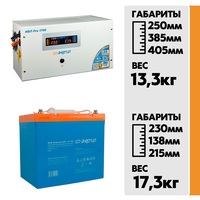 Комплект ИБП Энергия Pro-1700 12V + АКБ Энергия GPL 12-55