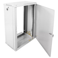 Шкаф телекоммуникационный настенный ЦМО разборный ЭКОНОМ 18U (600 × 350) дверь металл ШРН-Э-18.350.1