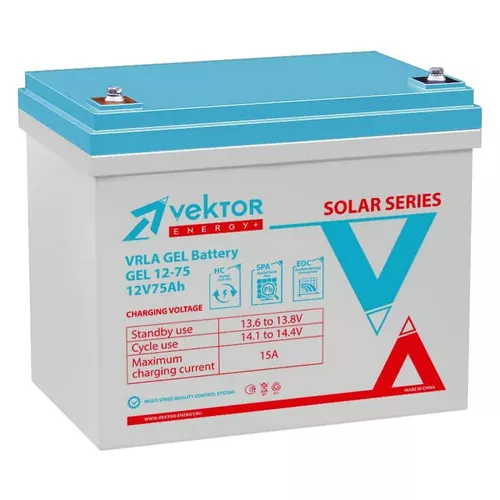 Аккумулятор Vektor Energy GEL 12-75