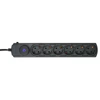 Сетевой фильтр Ippon BK112 1.8м (6 розеток) черный для ИБП
