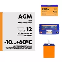 Комплект ИБП Энергия Гарант 2000 + АКБ Delta GEL 12-100 2шт.